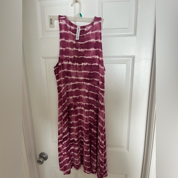 Athleta Tie-Dye Pink and White Dress - Picture 2 of 8